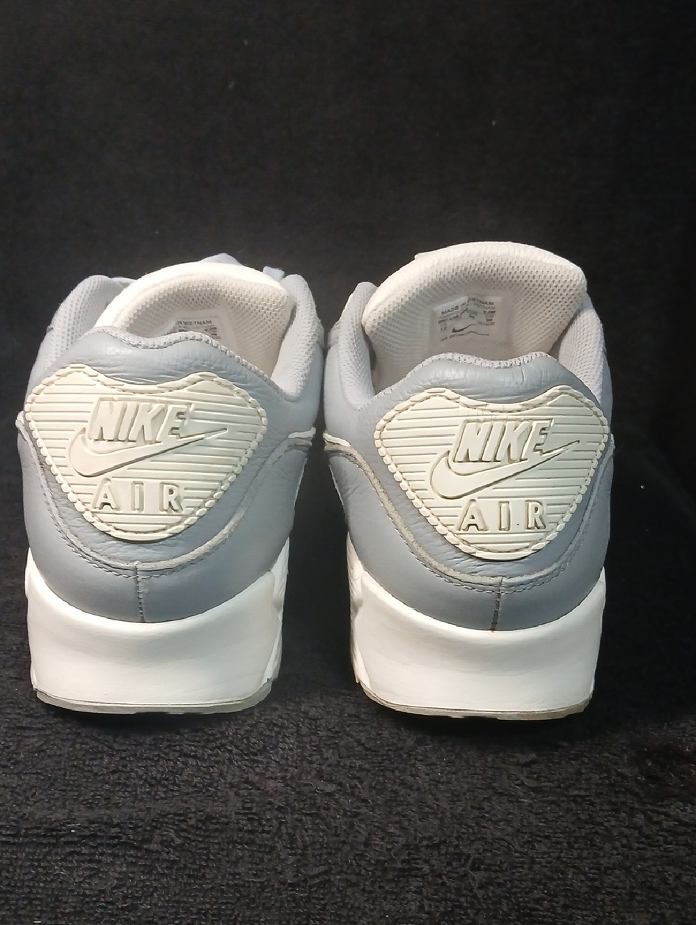 Nike Air Max '90   "WOLF GREY"   All Leather , Mens Size-12 - Picture 8 of 12